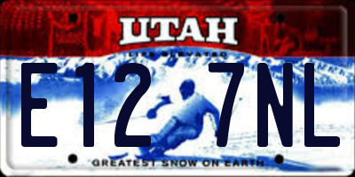 UT license plate E127NL