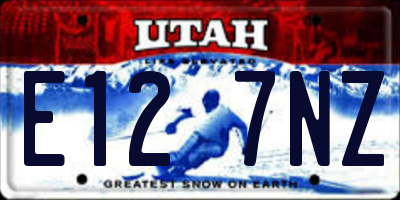 UT license plate E127NZ