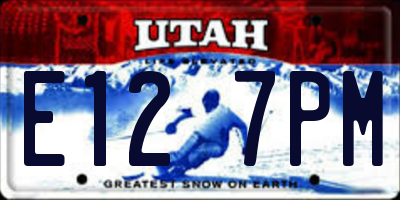 UT license plate E127PM