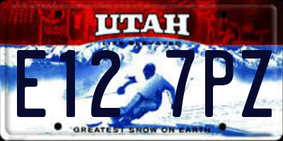 UT license plate E127PZ