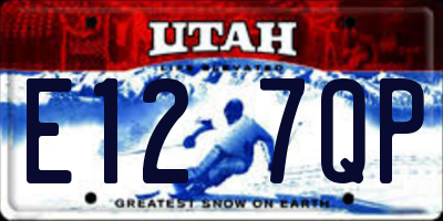 UT license plate E127QP