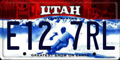 UT license plate E127RL