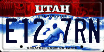 UT license plate E127RN