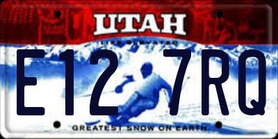 UT license plate E127RQ