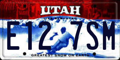 UT license plate E127SM