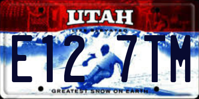 UT license plate E127TM