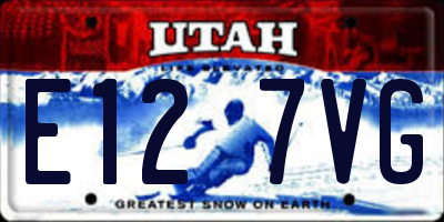 UT license plate E127VG