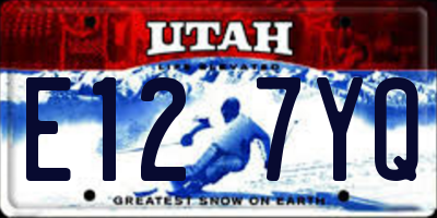 UT license plate E127YQ
