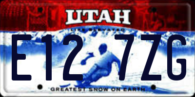 UT license plate E127ZG