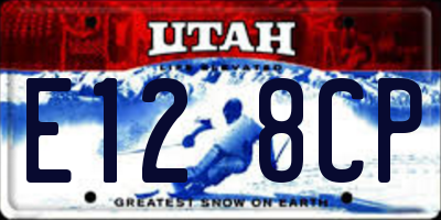 UT license plate E128CP