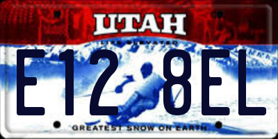 UT license plate E128EL