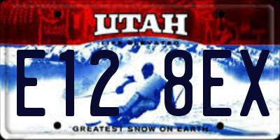 UT license plate E128EX