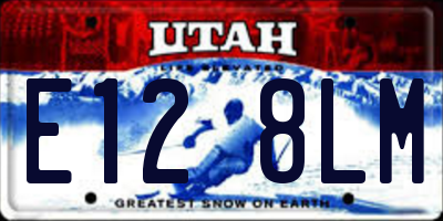 UT license plate E128LM