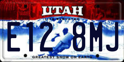 UT license plate E128MJ