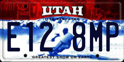 UT license plate E128MP