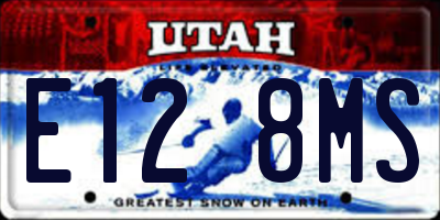 UT license plate E128MS