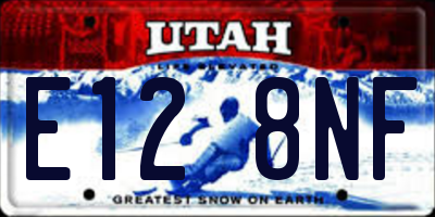 UT license plate E128NF