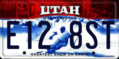 UT license plate E128ST