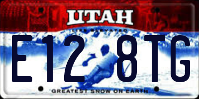 UT license plate E128TG