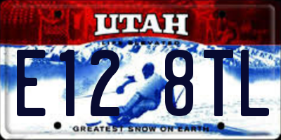 UT license plate E128TL