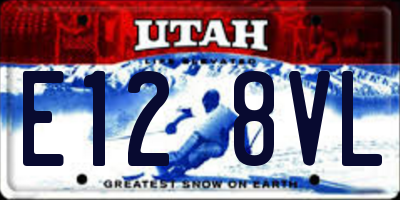 UT license plate E128VL
