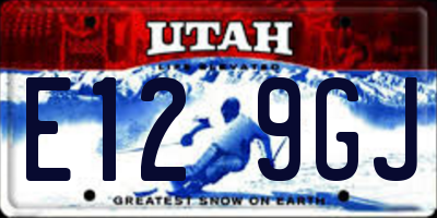 UT license plate E129GJ