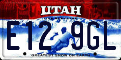 UT license plate E129GL