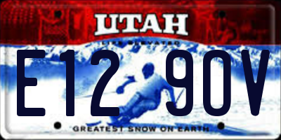 UT license plate E129OV