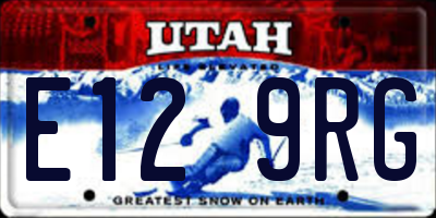 UT license plate E129RG