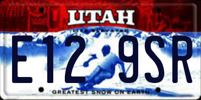 UT license plate E129SR