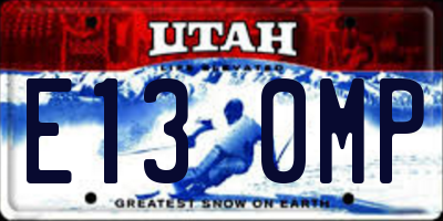 UT license plate E130MP