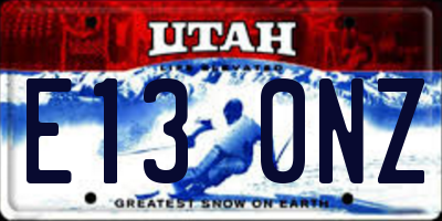 UT license plate E130NZ