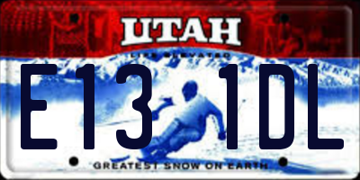 UT license plate E131DL