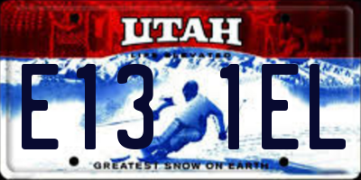 UT license plate E131EL