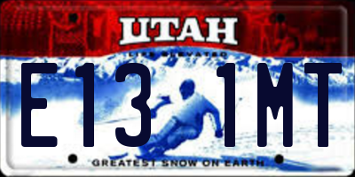 UT license plate E131MT