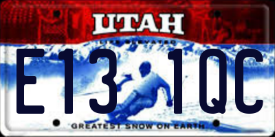 UT license plate E131QC