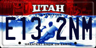 UT license plate E132NM
