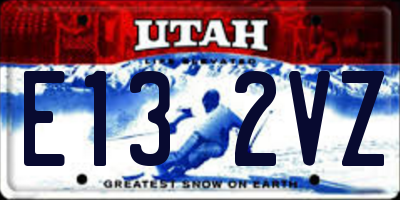 UT license plate E132VZ