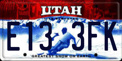 UT license plate E133FK