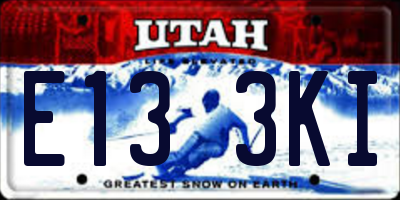 UT license plate E133KI