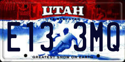 UT license plate E133MQ