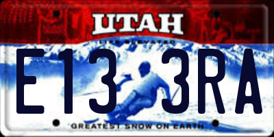 UT license plate E133RA