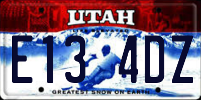 UT license plate E134DZ