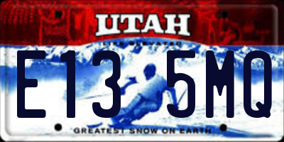 UT license plate E135MQ
