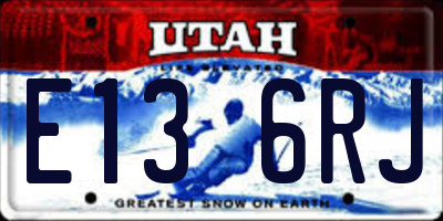 UT license plate E136RJ