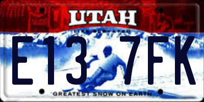 UT license plate E137FK