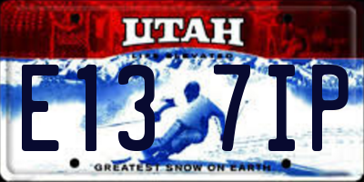 UT license plate E137IP