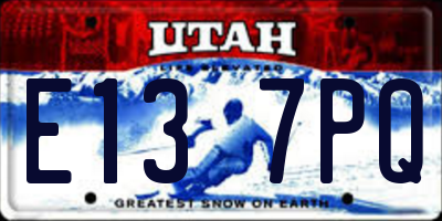 UT license plate E137PQ