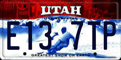 UT license plate E137TP