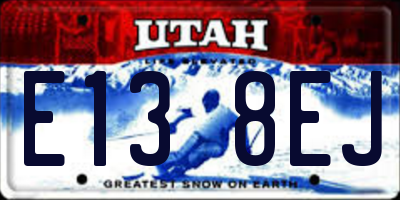 UT license plate E138EJ